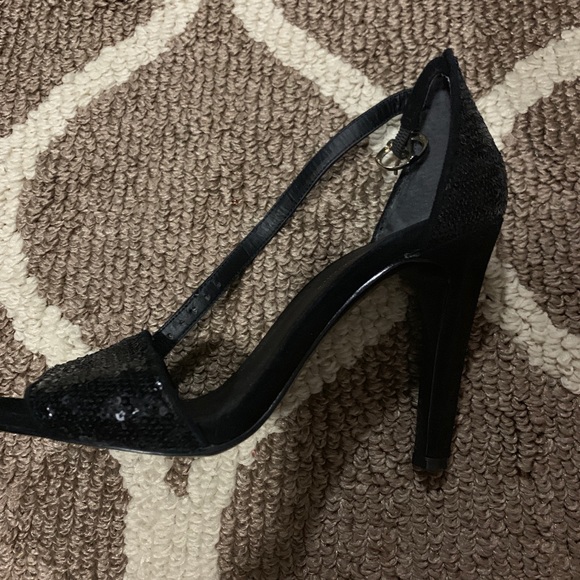 BCBG Black sequin heels - Picture 3 of 4